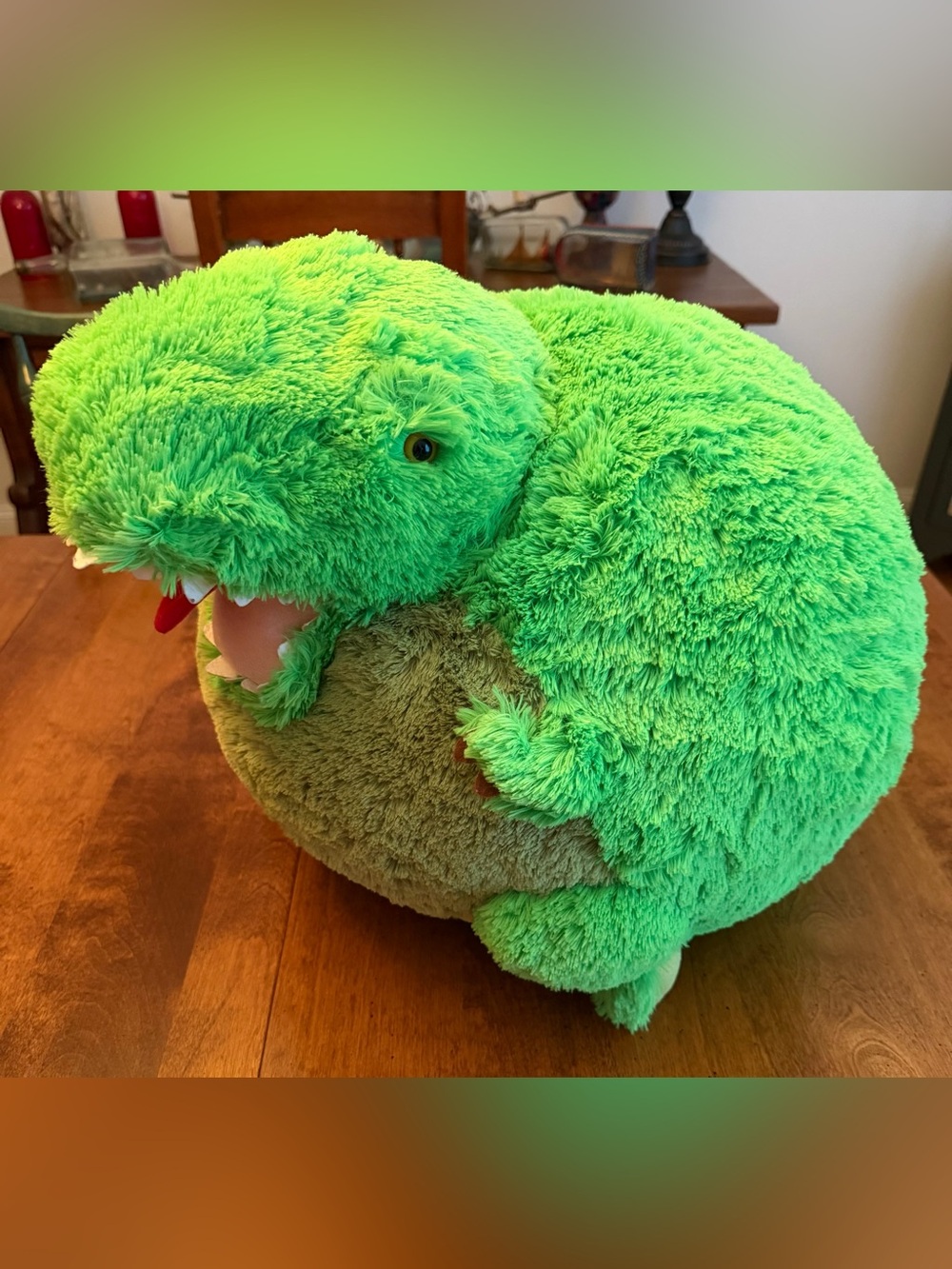 Giant Green Plush T-Rex Dinosaur Squishable Stuffed Animal